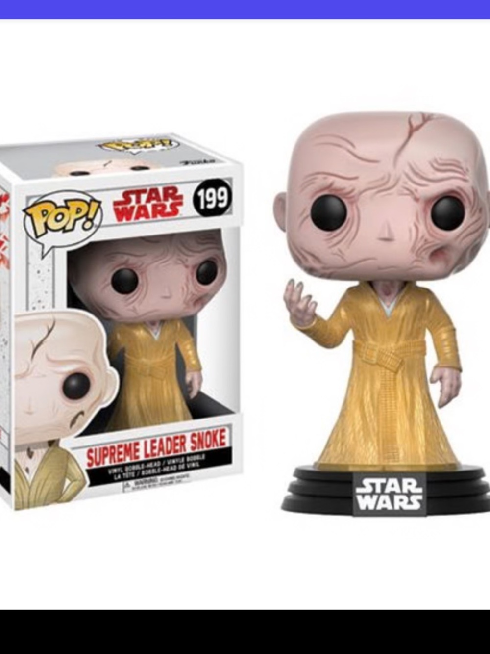 🎅🏻 SALE Funko Pop! Supreme Leader Snoke Gold Robe Vinyl Figure The Last Jedi NEW